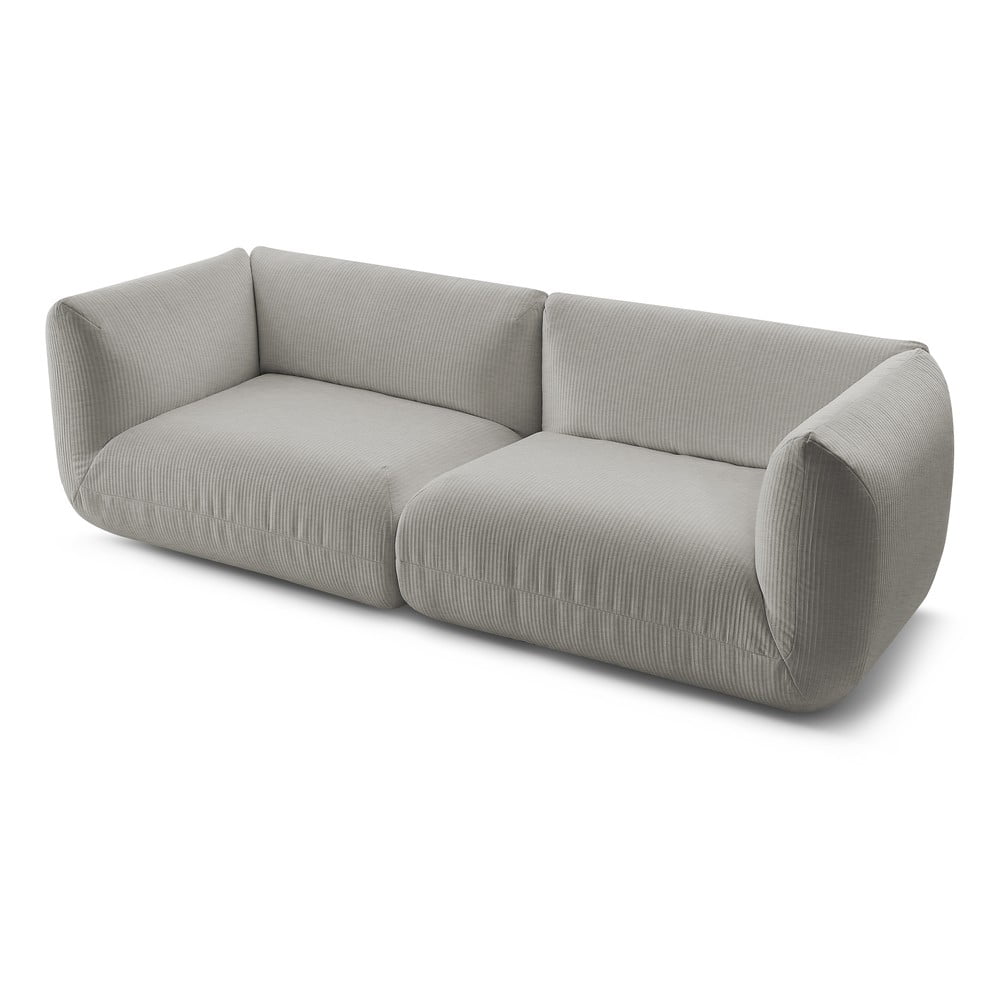 Beżowa sztruksowa sofa 260 cm Lecomte – Bobochic Paris