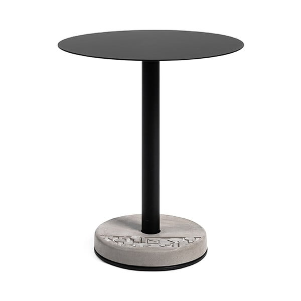 Barowy stolik z betonową podstawą Lyon Béton Ronde, ø 61,8 cm