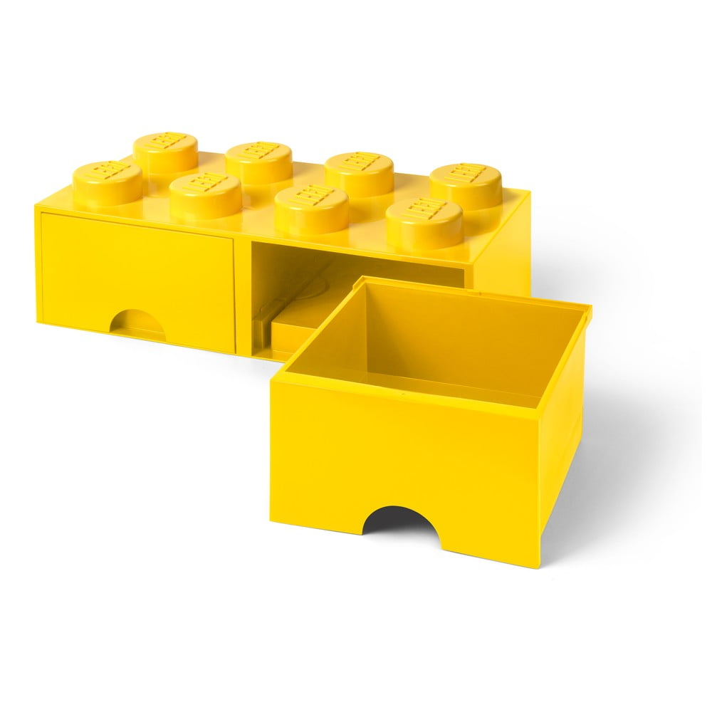 Żółty pojemnik z 2 szufladami LEGO®