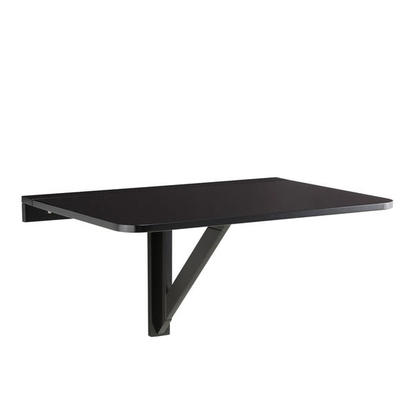 Czarny składany stolik ścienny Støraa Trento, 56x80 cm