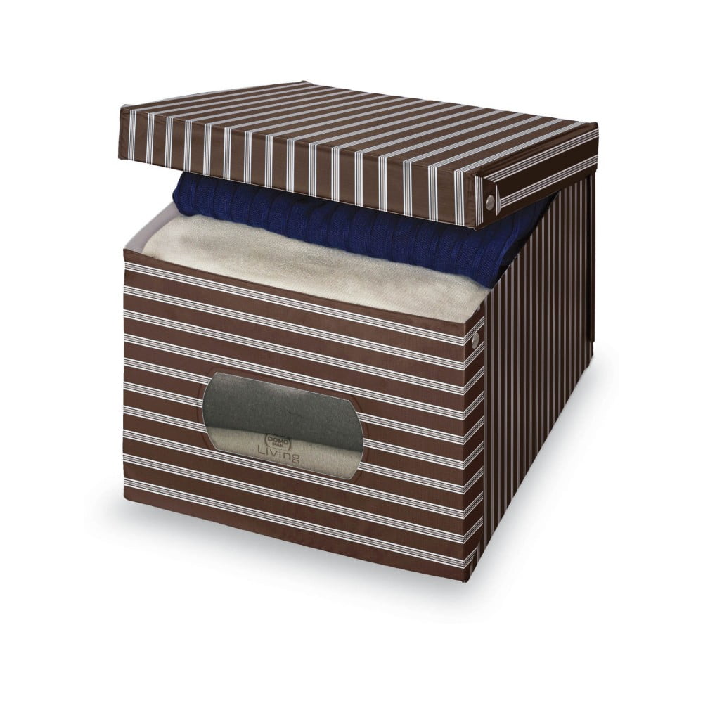 Brązowo-szare pudełko Domopak Living, 31x50 cm