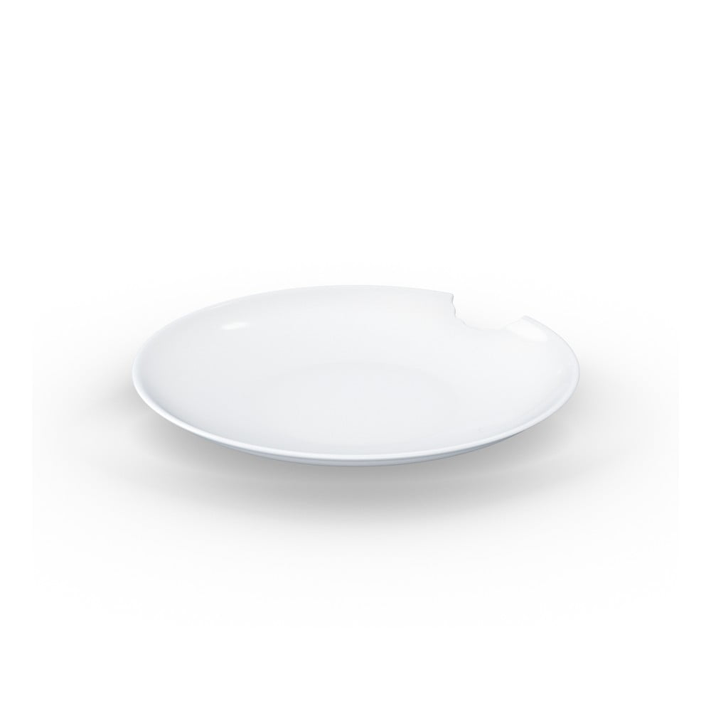 Zestaw 2 białych talerzy głębokich z porcelany 58products, ø 24 cm