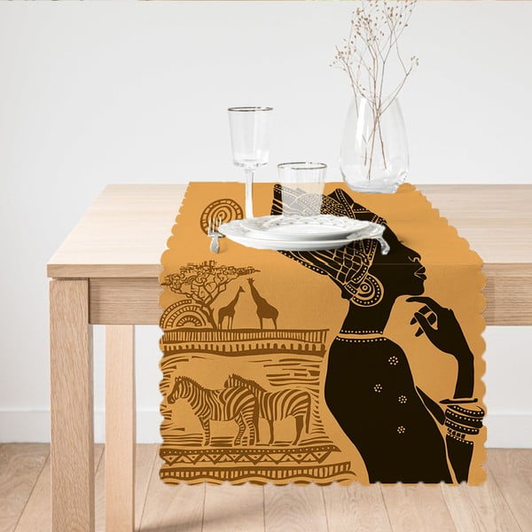 Bieżnik Minimalist Cushion Covers African Woman, 45x140 cm