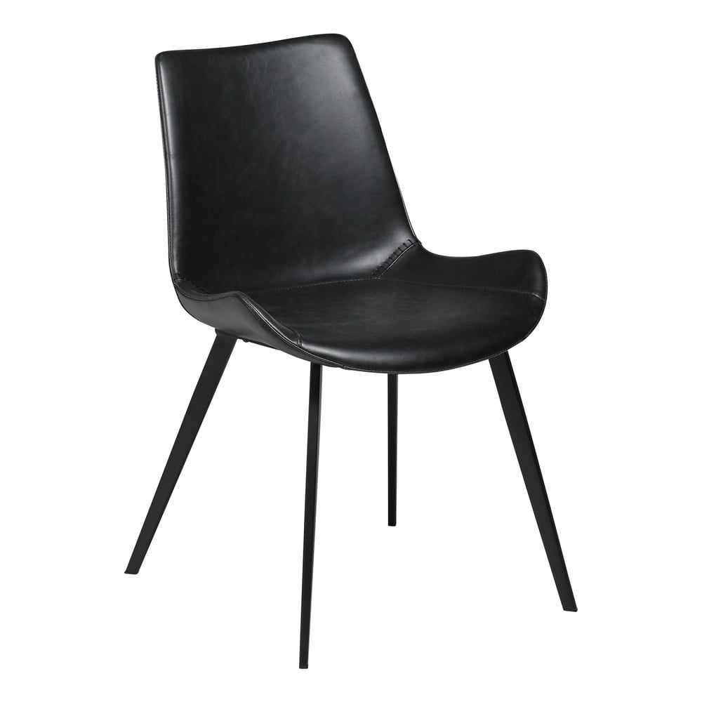 Czarne krzesło z imitacji skóry DAN-FORM Denmark Hype