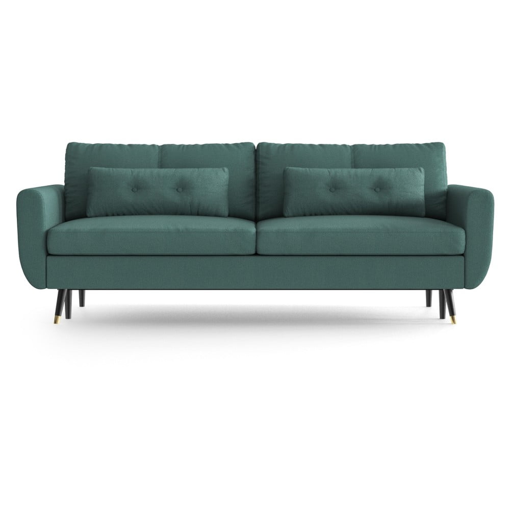 Turkusowa rozkładana sofa Daniel Hechter Home Alchimia