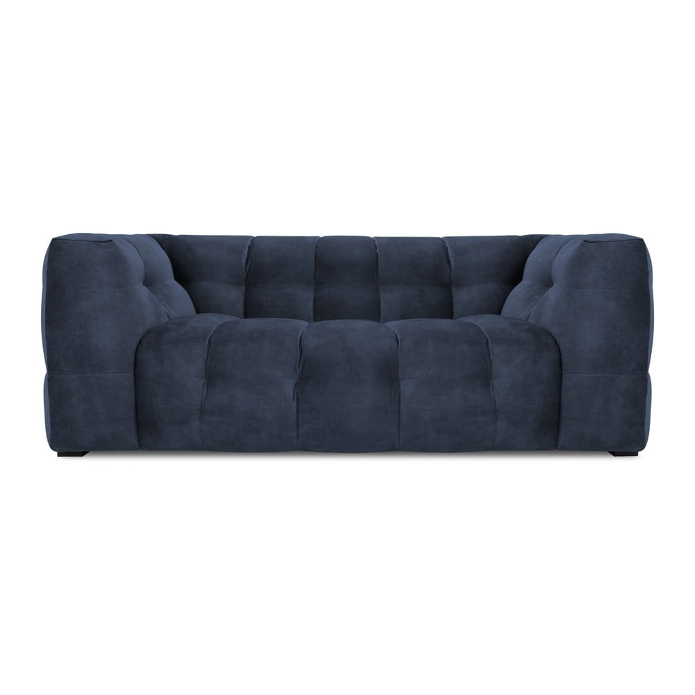 Niebieska aksamitna sofa Windsor & Co Sofas Vesta, 208 cm