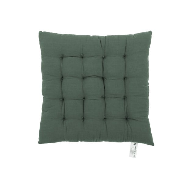 Zielona poduszka na krzesło Tiseco Home Studio, 40x40 cm