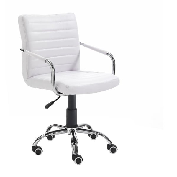 Białe krzesło biurowe na kółkach Tomasucci Milko