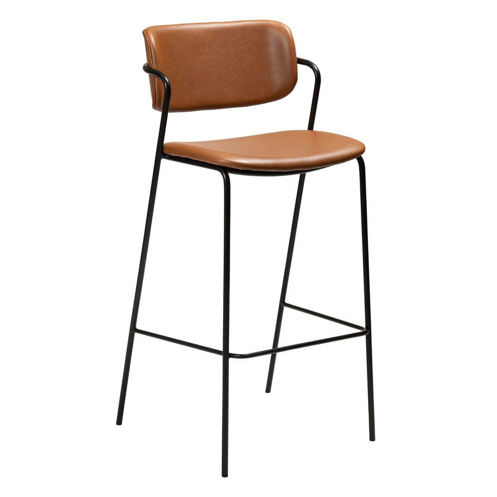 Zdjęcia - Krzesło Brązowy hoker z imitacji skóry DAN-FORM Denmark Zed, wys. 107 cm