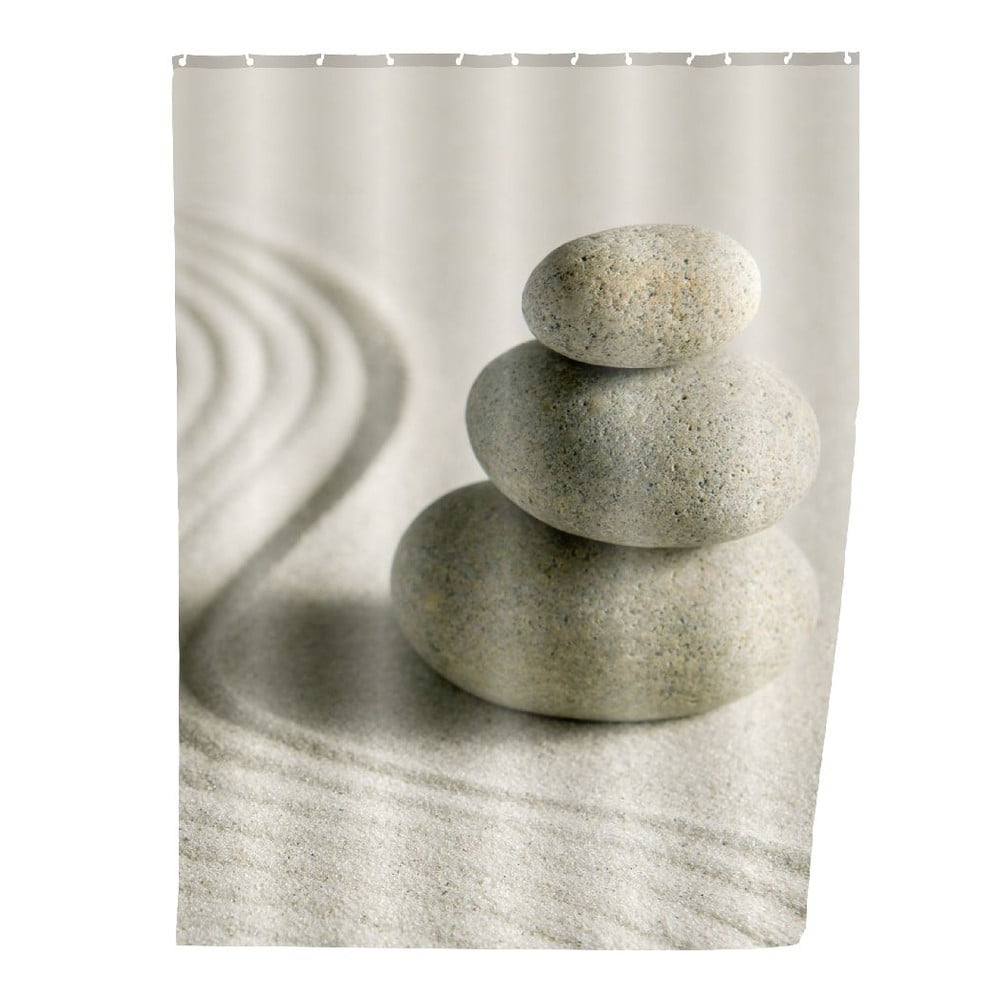 Фото - Душова шторка Wenko Szara zasłona prysznicowa  Sand, 180x200 cm szary,beżowy 
