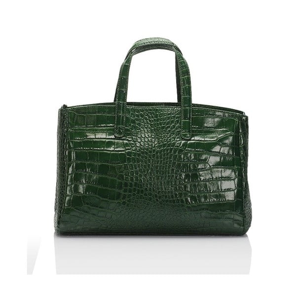 Zielona skórzana torebka Lisa Minardi Magnata