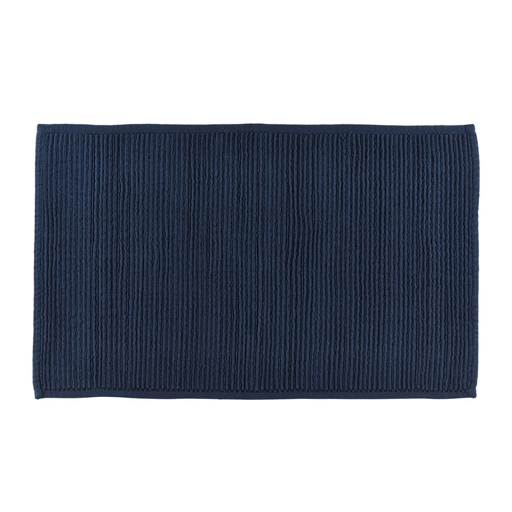 Niebieski dywanik łazienkowy z bawełny Södahl, 50x80 cm