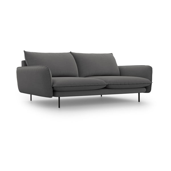 Ciemnoszara sofa Cosmopolitan Design Vienna, 230 cm