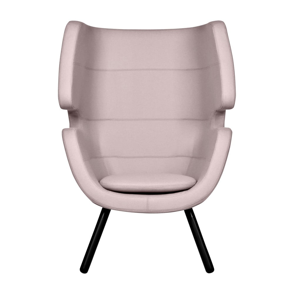 Jasnoróżowy fotel Softline Moai