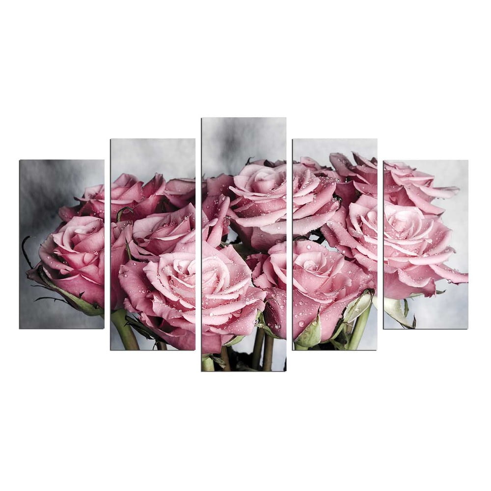Obraz wieloczęściowy Bouquet, 110x60 cm