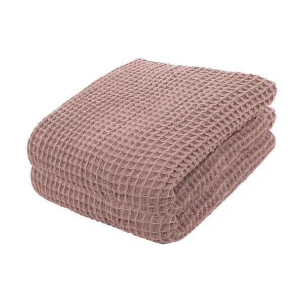 Różowa lekka bawełniana narzuta na łóżko Tiseco Home Studio, 250x260 cm