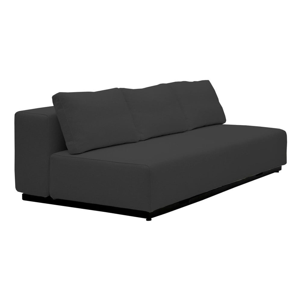Czarna rozkładana sofa Softline Nevada, 200 cm