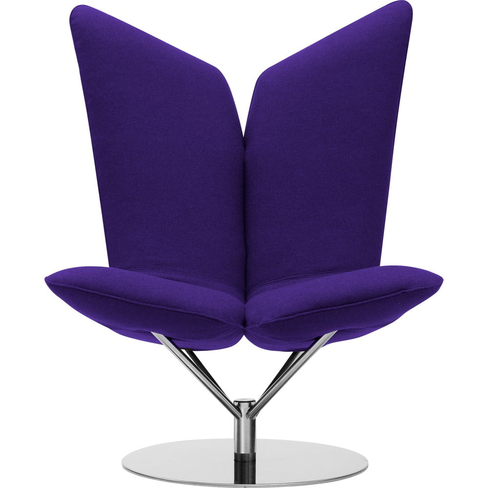 Ciemnofioletowy fotel obrotowy Softline Angel Swivel