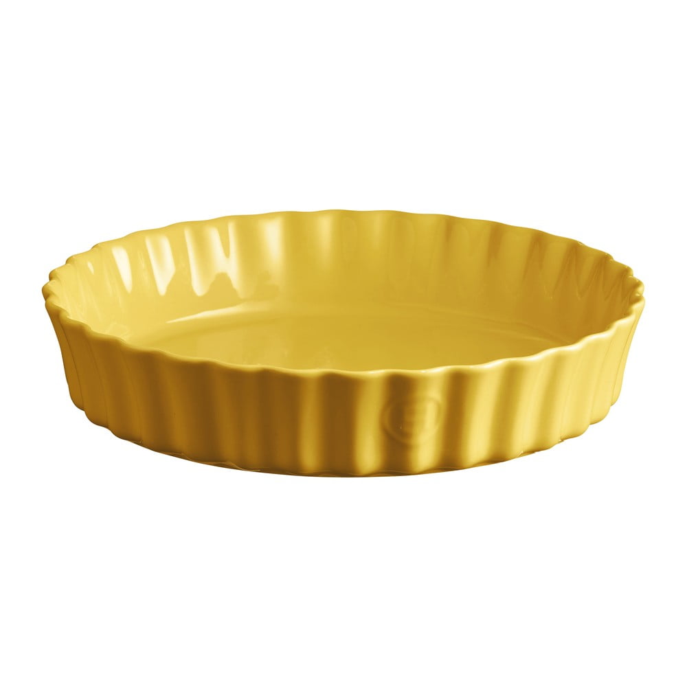 Żółta ceramiczna forma do ciasta Emile Henry, ⌀ 28 cm