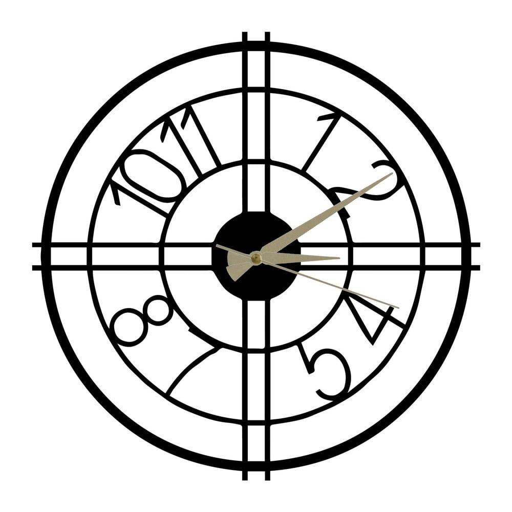 Metalowy zegar Hefaistos, ø 50 cm