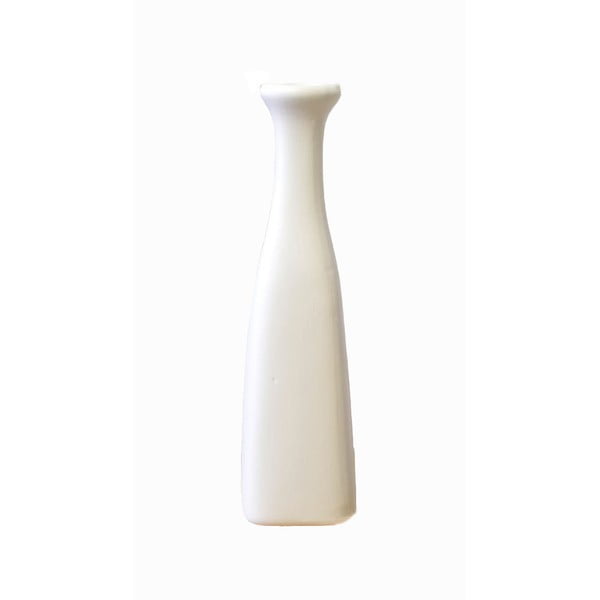 Biały ceramiczny wazon Rulina Persei, wys. 25 cm