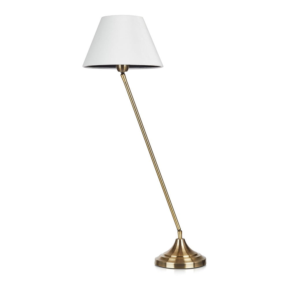 Lampa stołowa w biało-kolorze złota Markslöjd Garda