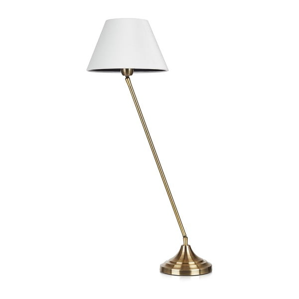 Lampa stołowa w biało-kolorze złota Markslöjd Garda