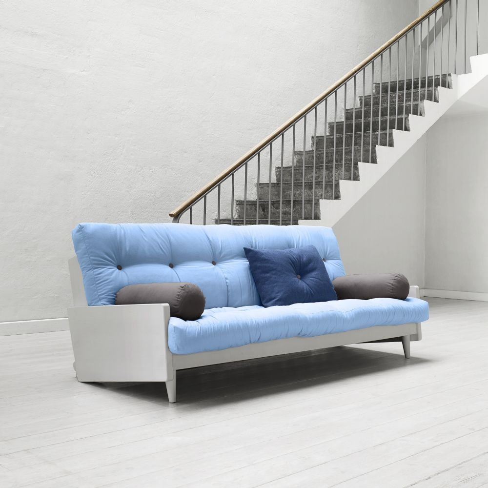 Sofa rozkładana Karup Indie Cool Gray/Celeste/Gris