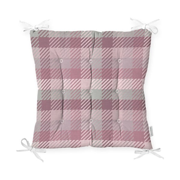 Poduszka na krzesło Minimalist Cushion Covers Flannel Pink, 40x40 cm
