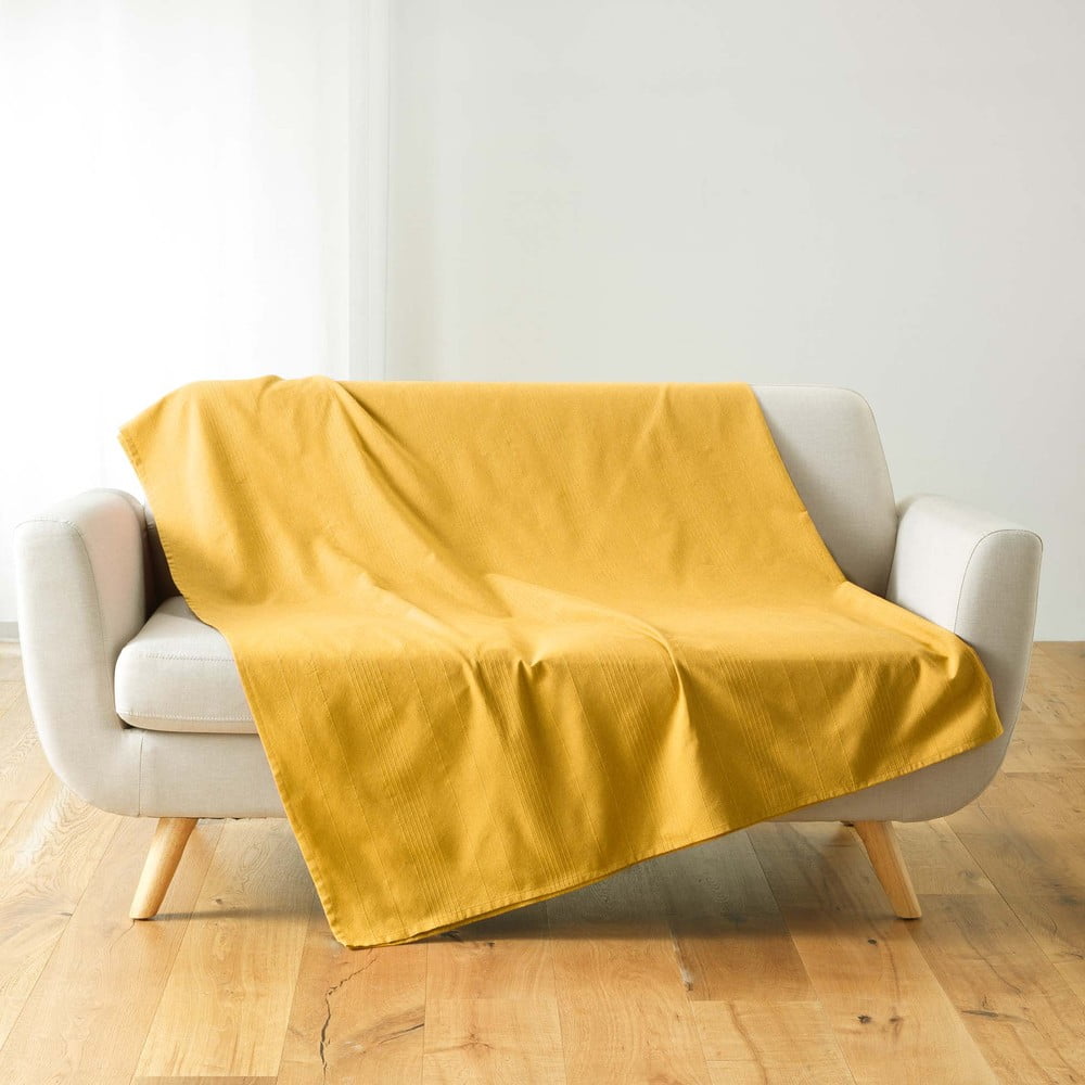 Фото - Покривало Żółta narzuta 220x240 cm Lucile – douceur d'intérieur żółty
