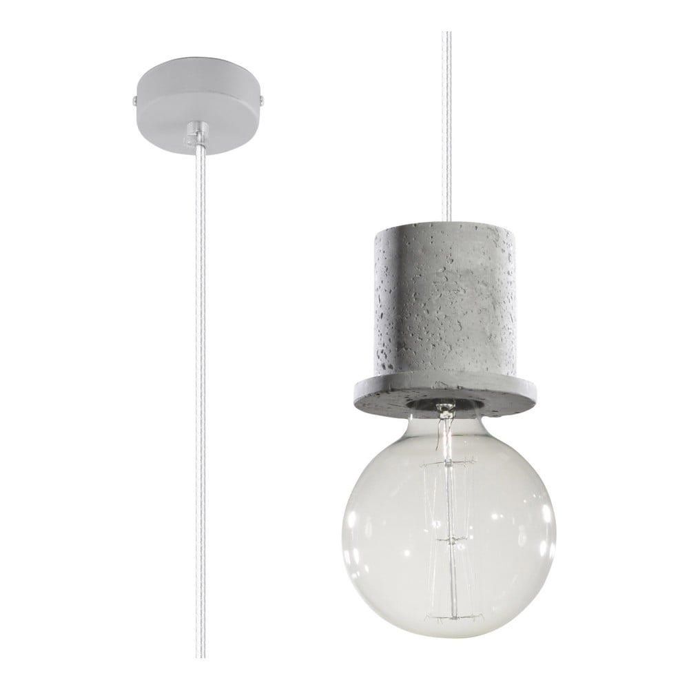 Szara lampa wisząca Nice Lamps Bresso