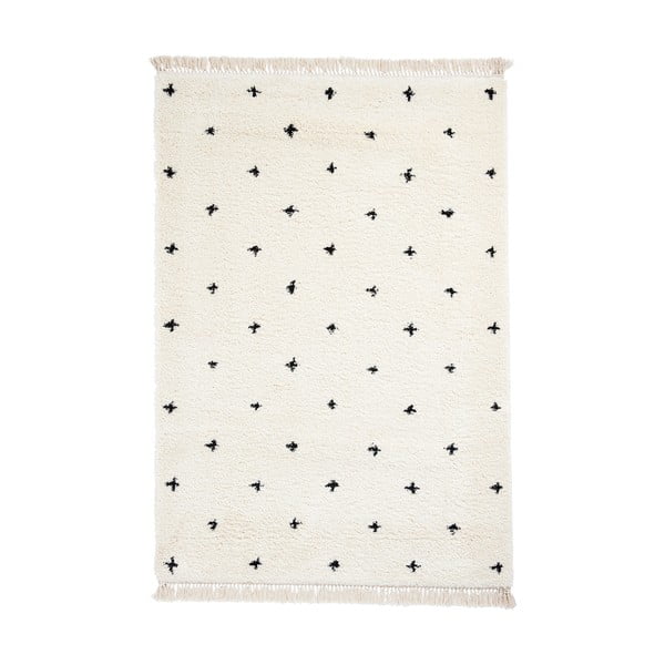Biało-czarny dywan Think Rugs Boho Dots, 160x220 cm