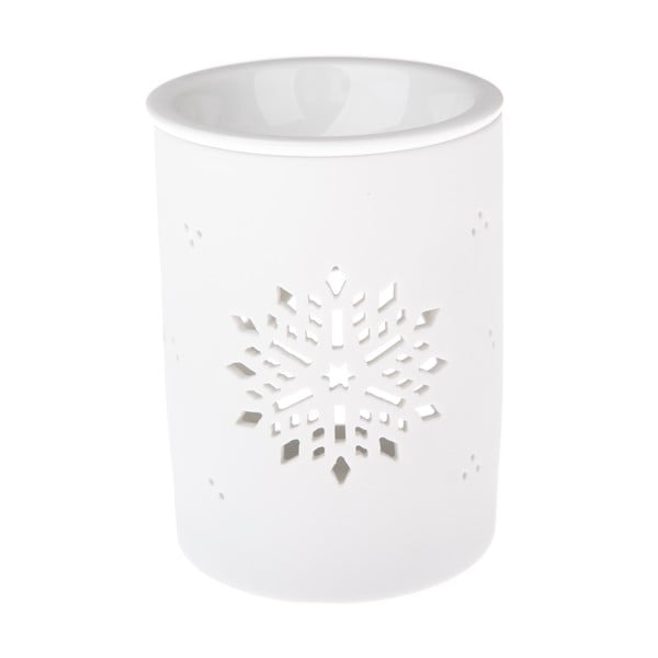 Biały porcelanowy kominek zapachowy Dakls, wys. 12,2 cm