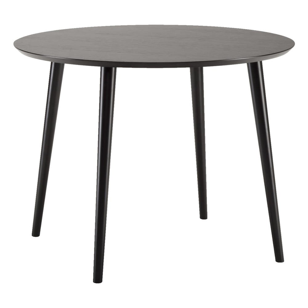 Czarny stół Woodman Cloyd, ø 100 cm