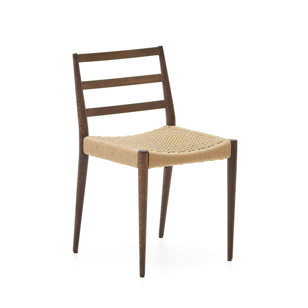 Brązowe/naturalne krzesła zestaw 2 szt. z litego drewna dębowego Analy – Kave Home
