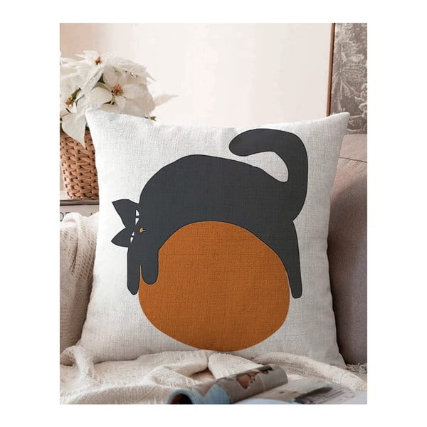Poszewka na poduszkę z domieszką bawełny Minimalist Cushion Covers Kitty, 55x55 cm