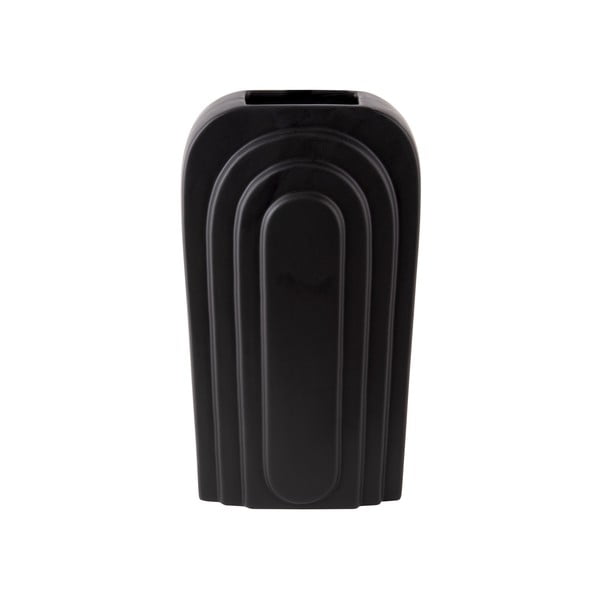 Czarny ceramiczny wazon PT LIVING Arc, wys. 18 cm
