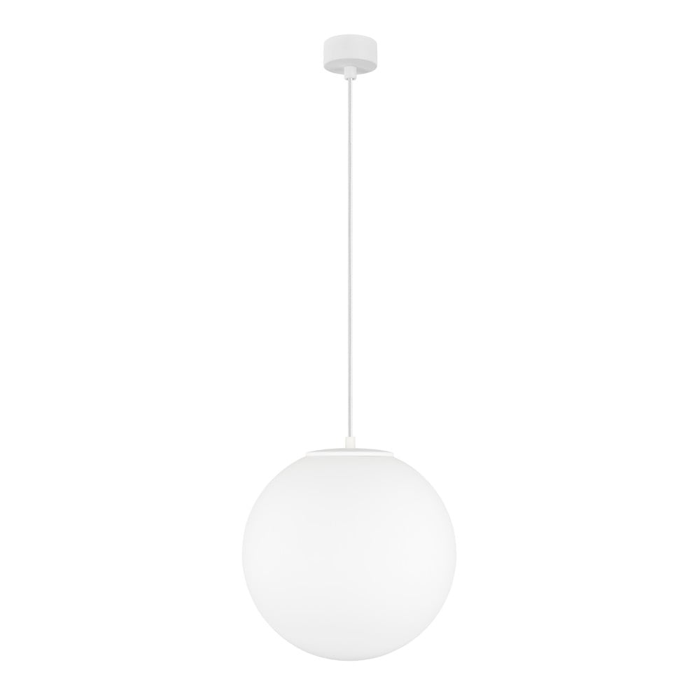 Biała matowa lampa wisząca Sotto Luce Tsuki, ⌀ 30 cm