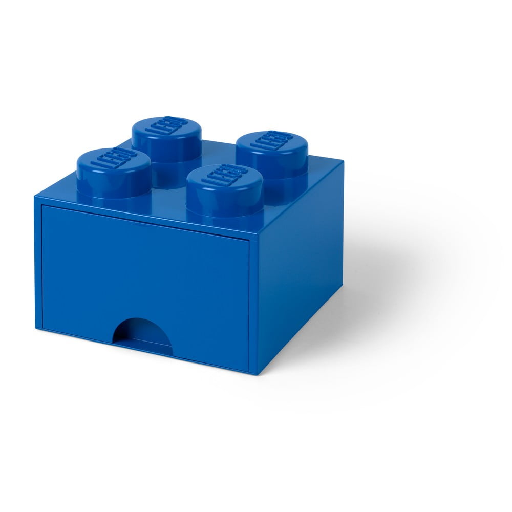 Niebieski pojemnik z szufladą LEGO®