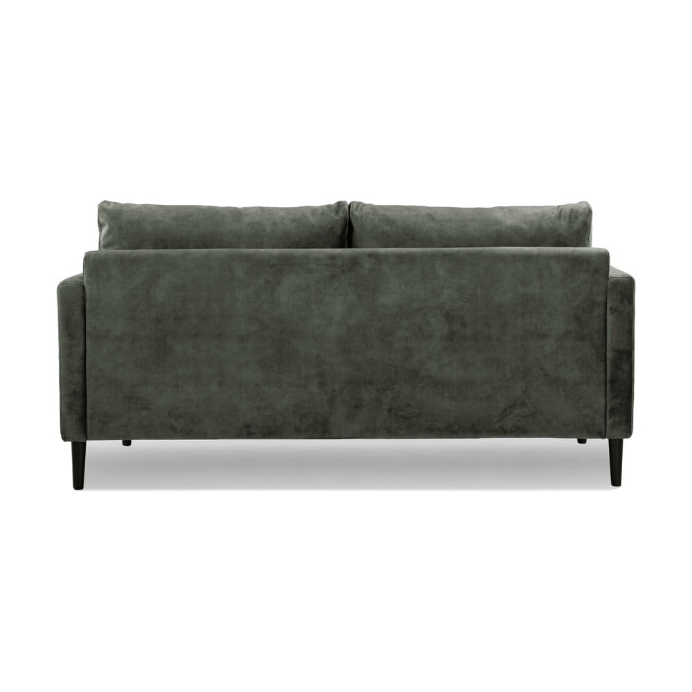 Zielono=szara sofa z aksamitnym obiciem Scandic Adagio, szer. 153 cm