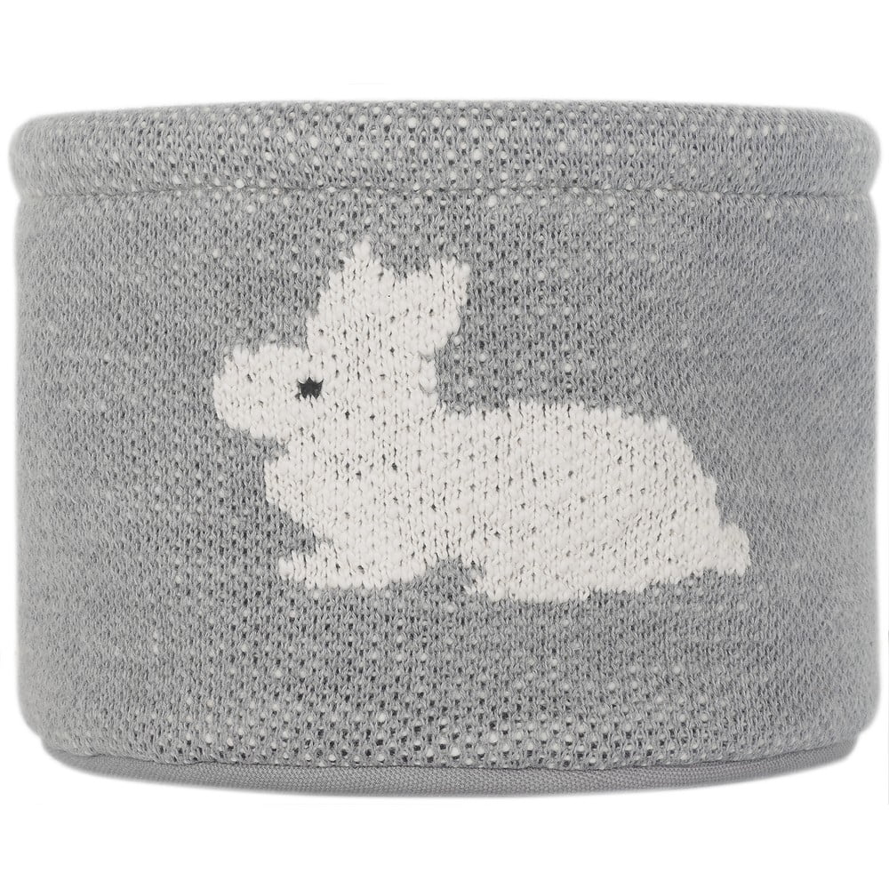 Szary bawełniany organizer Kindsgut Bunny, ø 16 cm