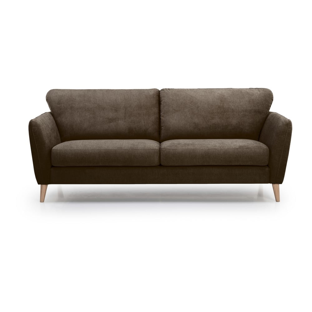 Brązowa sofa Scandic Oslo, 206 cm