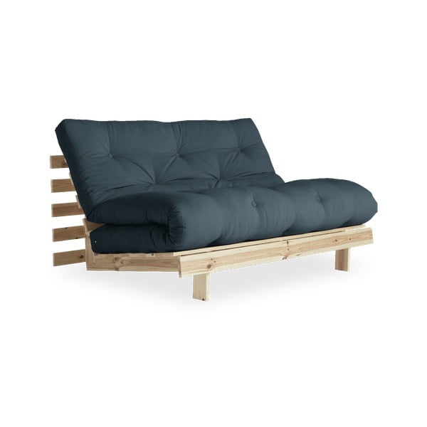 Sofa rozkładana z niebieskozielonym obiciem Karup Design Raw/Petrol Blue