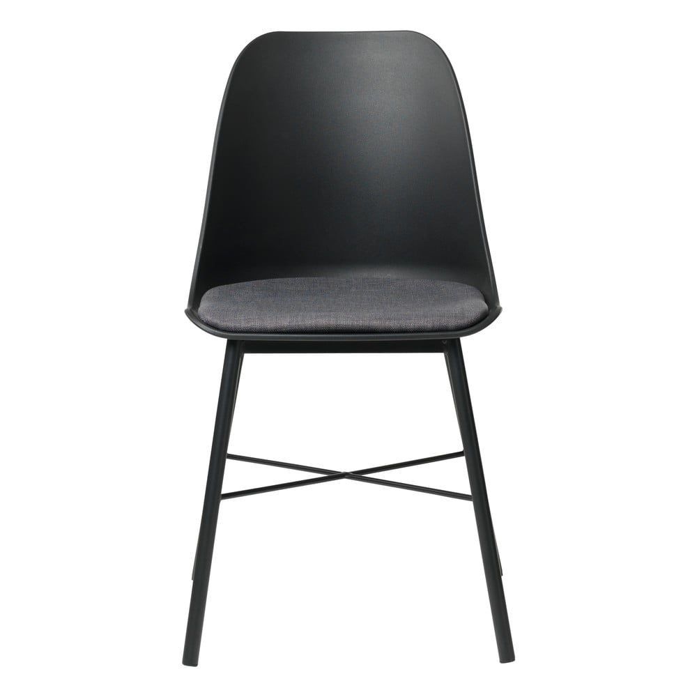 Zestaw 2 czarno-szarych krzeseł Unique Furniture Whistler