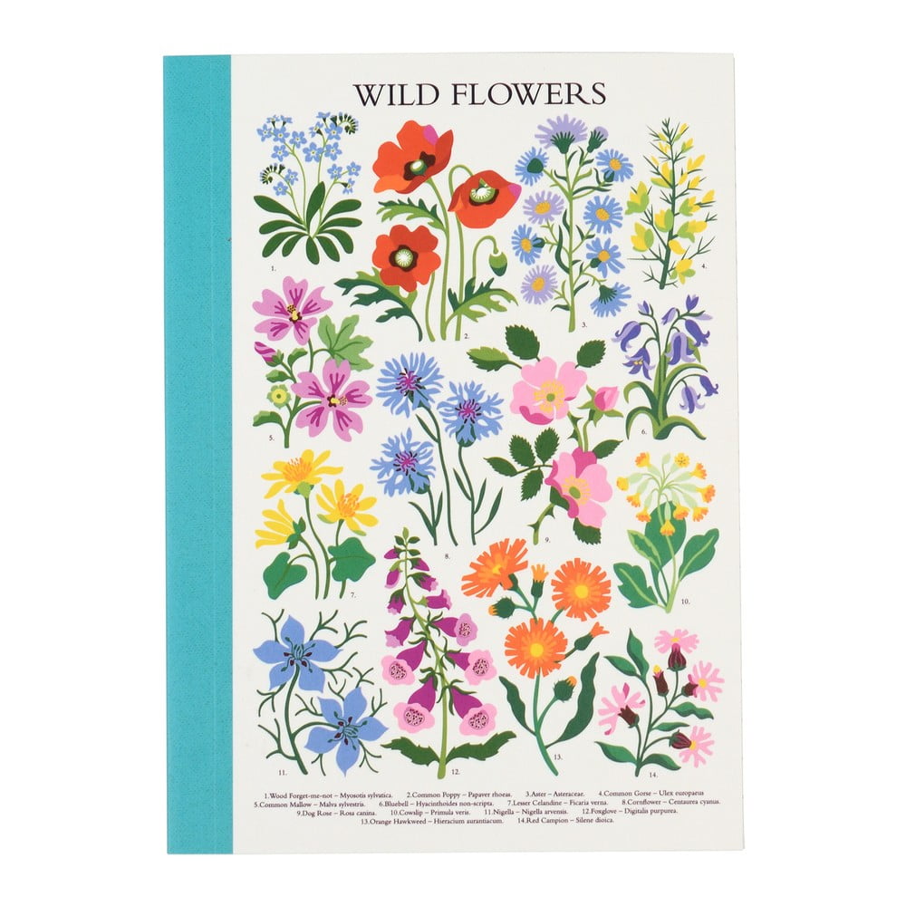 Фото - Стікери й папірці Rex Notes 60 stron w formacie A6 Wild Flowers –  London kolorowy 
