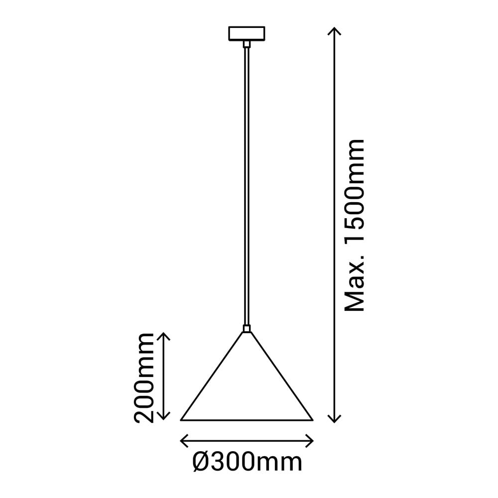 Ceglana lampa wisząca z kamiennym kloszem ø 30 cm Vilma – SULION