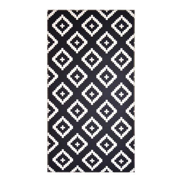 Czarno–biały dywan Vitaus Geo Winston, 80x150 cm
