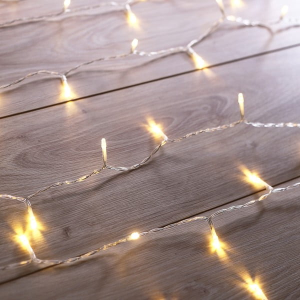 Przezroczysta girlanda świetlna LED DecoKing Christmas, 200 lampek, dł. 1 m