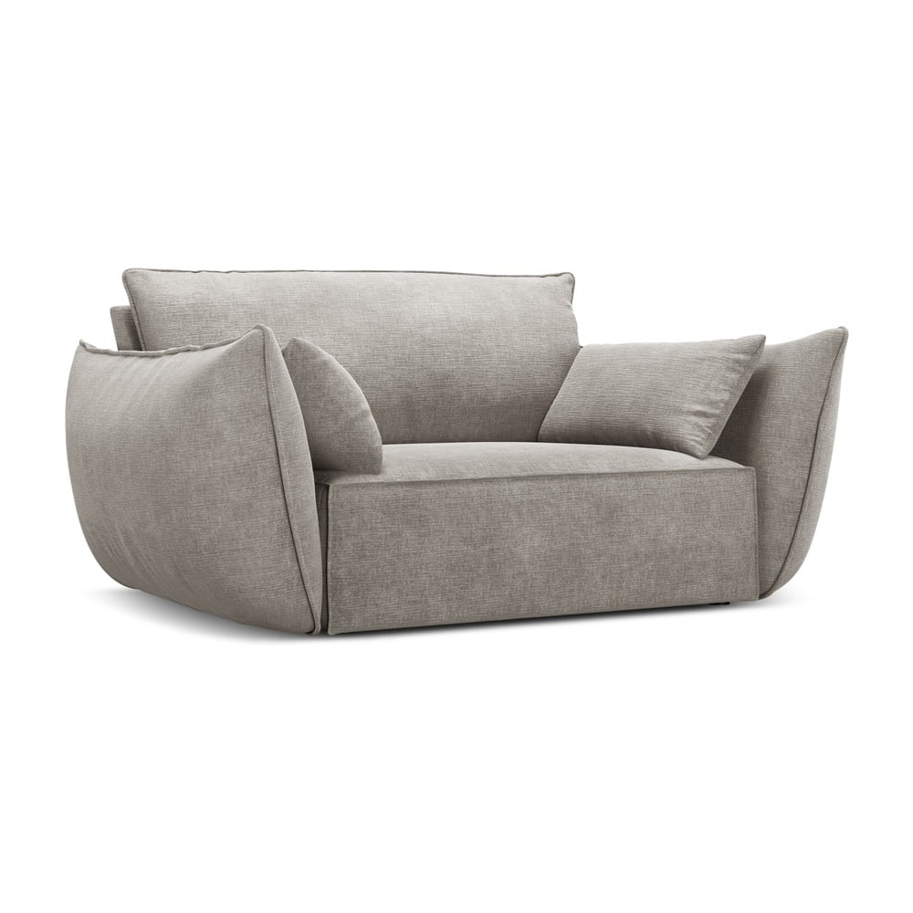 Jasnoszary fotel Vanda – Mazzini Sofas