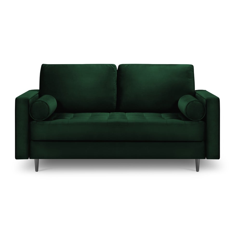 Zielona aksamitna sofa Milo Casa Santo, 174 cm